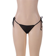 Load image into Gallery viewer, Black Embroidered G-string (16) 2xl
