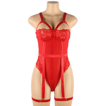 Load image into Gallery viewer, Teddy With Garter Ring Red (16-18) 3xl
