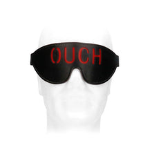 Load image into Gallery viewer, Black &amp; White Bonded Leather Eye-mask
