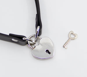 Chain Choker With Heart Padlock