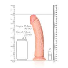 Load image into Gallery viewer, Realrock 9&#39;&#39; Realistic Curved Dildo Flesh

