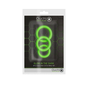Ouch! Glow In The Dark Cock Ring Set