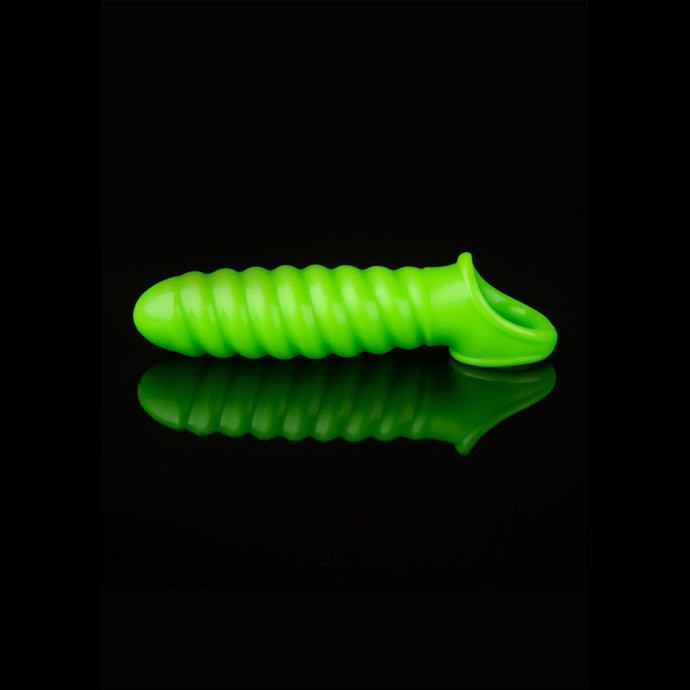 Ouch! Glow In The Dark Swirl Stretchy Penis Sleeve