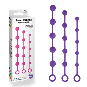 Bead Delight Silicone Anal Bead Kit Purple