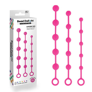 Bead Delight Silicone Anal Bead Kit Pink