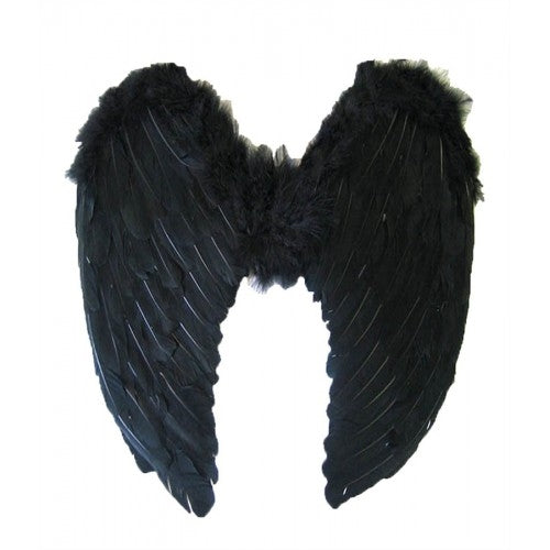 Black Angel Wings Large