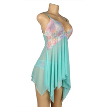 Load image into Gallery viewer, Green Comfortable Split Babydoll (12-14) Xl
