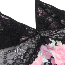 Load image into Gallery viewer, Floral Lace Babydoll Black (12-14) Xl
