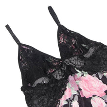 Load image into Gallery viewer, Floral Lace Babydoll Black (12-14) Xl
