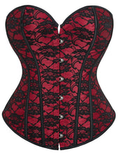 Load image into Gallery viewer, Burgandy Lace Corset (22) 5xl
