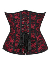 Load image into Gallery viewer, Burgandy Lace Corset (14) Xl
