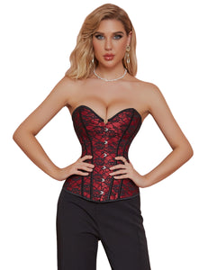 Burgandy Lace Corset (16) 2xl