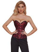 Load image into Gallery viewer, Burgandy Lace Corset (14) Xl
