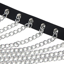 Load image into Gallery viewer, Chest Punk Bondage Belt With Chain O/s
