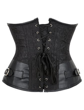 Load image into Gallery viewer, Buckle Underbust Corset Blk (12-14) Xl
