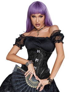 Buckle Underbust Corset Blk (12-14) Xl