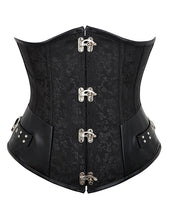 Load image into Gallery viewer, Buckle Underbust Corset Blk (12-14) Xl
