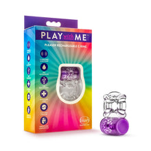 Load image into Gallery viewer, Play With Me Pleaser Rechargeable C-ring Purple
