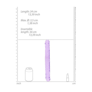 Realrock 34cm Double Dong Purple (14")