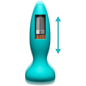 A-play Thrust Experienced Rechargeable Silicone Anal Plug With Remote Teal