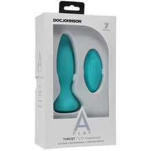 Load image into Gallery viewer, A-play Thrust Experienced Rechargeable Silicone Anal Plug With Remote Teal
