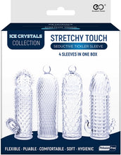 Load image into Gallery viewer, Seductive Tickler Sleeve 4 Pack Clear
