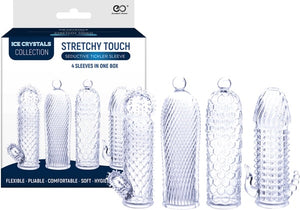 Seductive Tickler Sleeve 4 Pack Clear