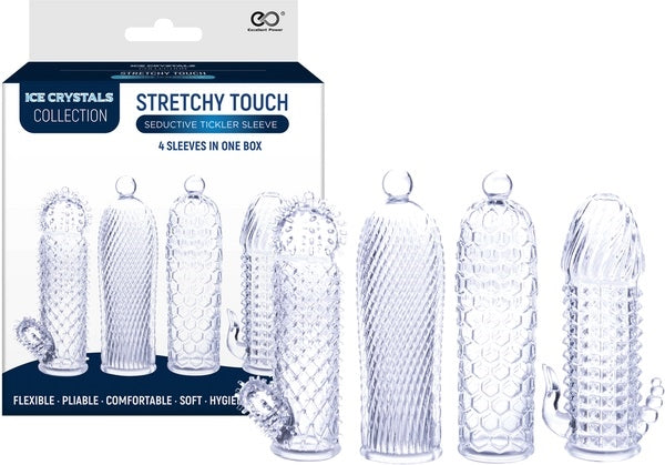 Seductive Tickler Sleeve 4 Pack Clear