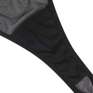 Black Mesh Bodysuit And Belt (20-22) 5xl