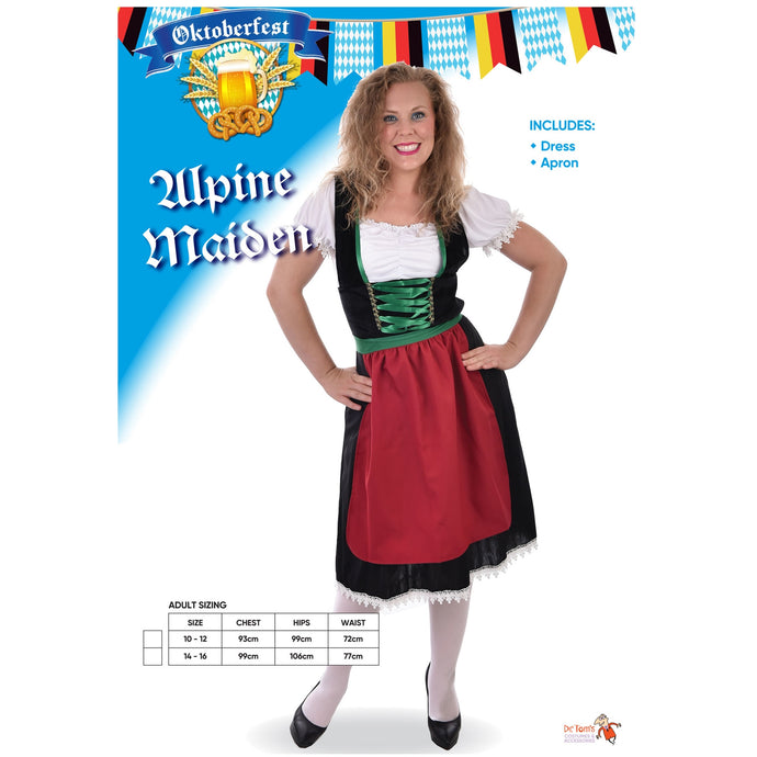 Alpine Maiden Dress/apron - 12-14