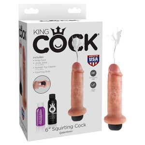 King Cock 6" Squirting Cock Flesh