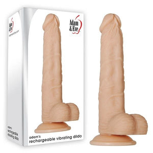 Adam's 9" Rechargeable Vibrating Dildo