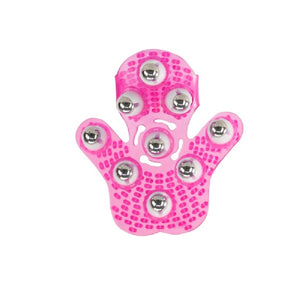 Roller Balls Massager Glove Pink