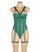 Load image into Gallery viewer, Teddy With Garter Ring Green (12-14) Xl
