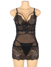 Load image into Gallery viewer, Black Lace Babydoll Adjustable Straps (12-14) Xl
