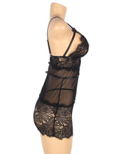 Load image into Gallery viewer, Black Lace Babydoll Adjustable Straps (20-22) 5xl
