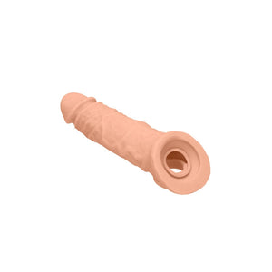 Realrock 8'' Realistic Penis Extender With Rings