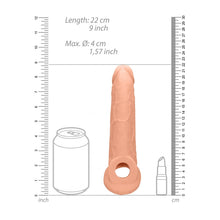 Load image into Gallery viewer, Realrock 9&#39;&#39; Realistic Penis Extender With Rings
