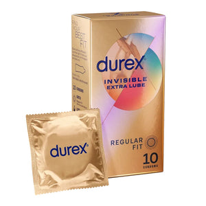 Durex Invisible Extra Lube Condoms 10's
